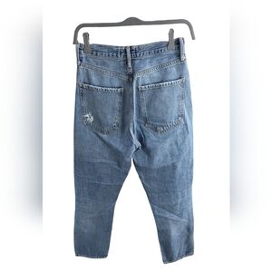 AGOLDE High Rise Distressed Straight Crop Jeans Size 25